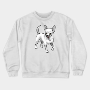 Dog - Chihuahua - Short Haired - White Crewneck Sweatshirt